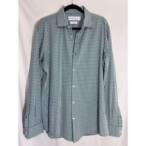 Mizzen And Main Leeward Shirt Mens XL Trim Fit Checker Button Up Long-sleeve @TD